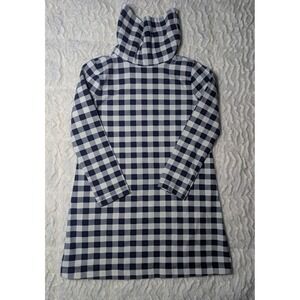 J.Crew‎ Crewcuts Girls Gingham Turtleneck Dress Size 4